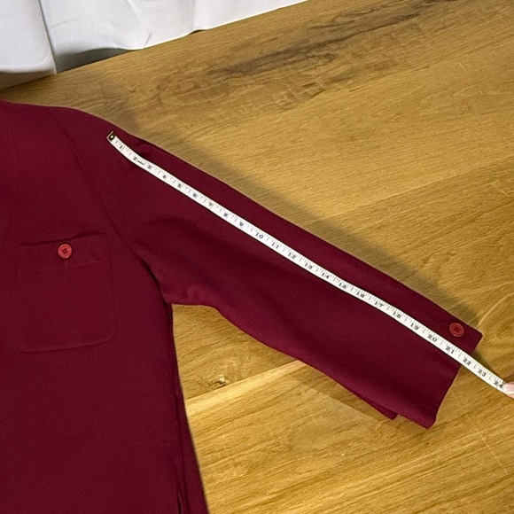 Vintage Christian Dior Separates red 100% Wool oversized Blazer Jacket size 8 - Picture 10 of 14